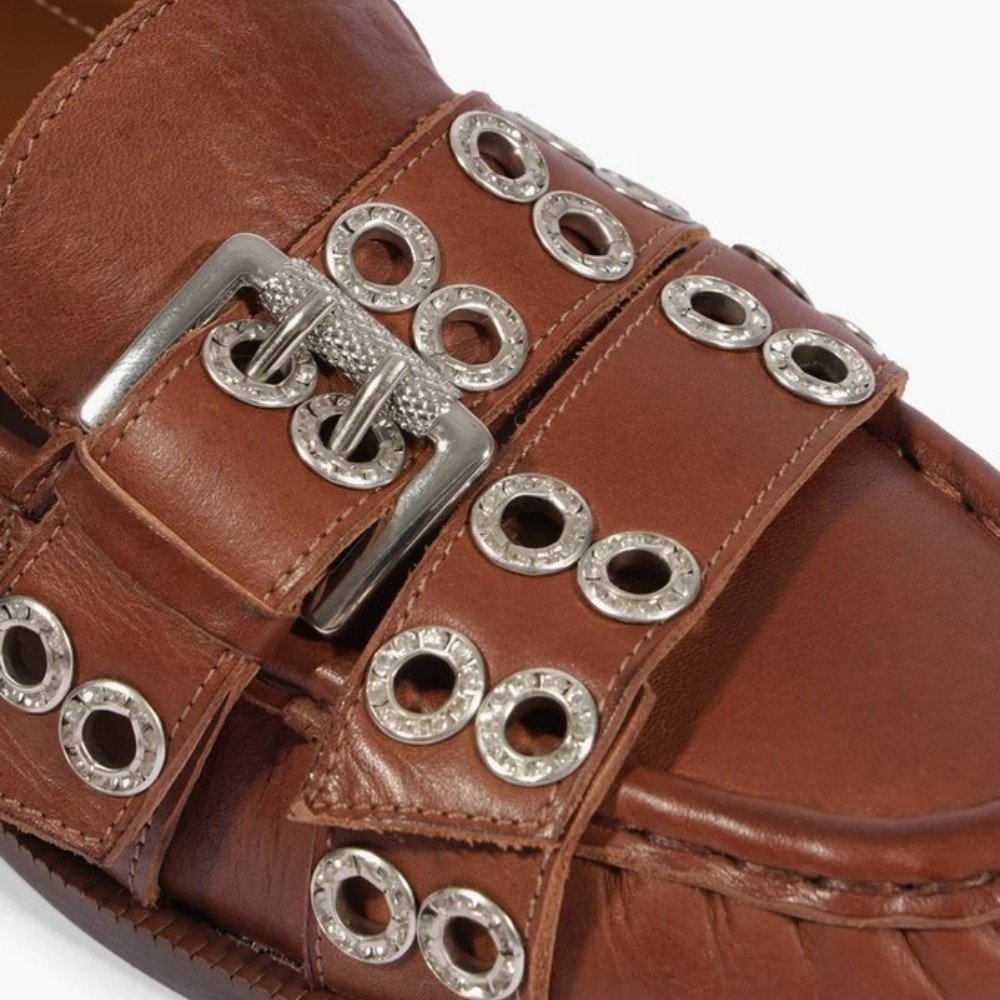 Mocassim Feminino Schutz Marien Couro Marrom 6