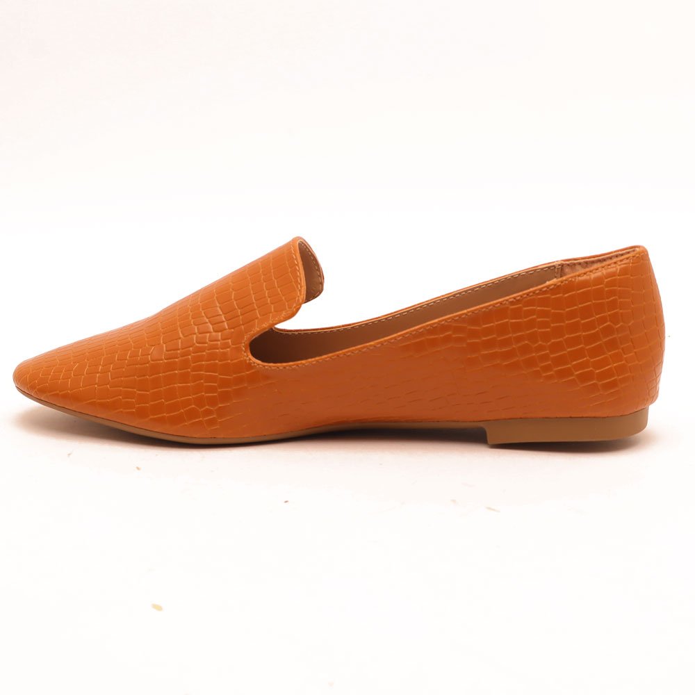 Mocassim Sapato da Corte Flat Bico Oval Caramelo 6