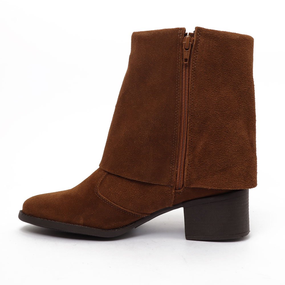 Bota Feminina Sapato Da Corte Salto Bloco Médio Capa Caramelo 5
