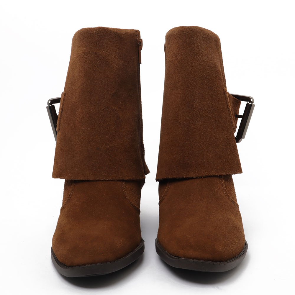 Bota Feminina Sapato Da Corte Salto Bloco Médio Capa Caramelo 6