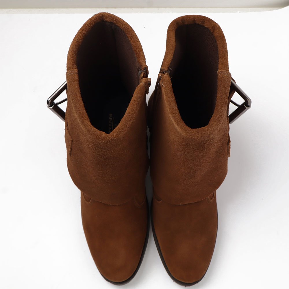 Bota Feminina Sapato Da Corte Salto Bloco Médio Capa Caramelo 7