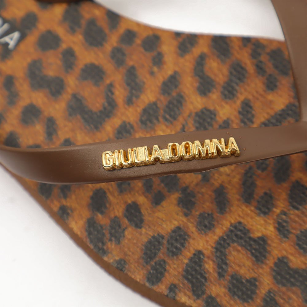 Chinelo Giulia Domna Havaí Animal Print Onça 2