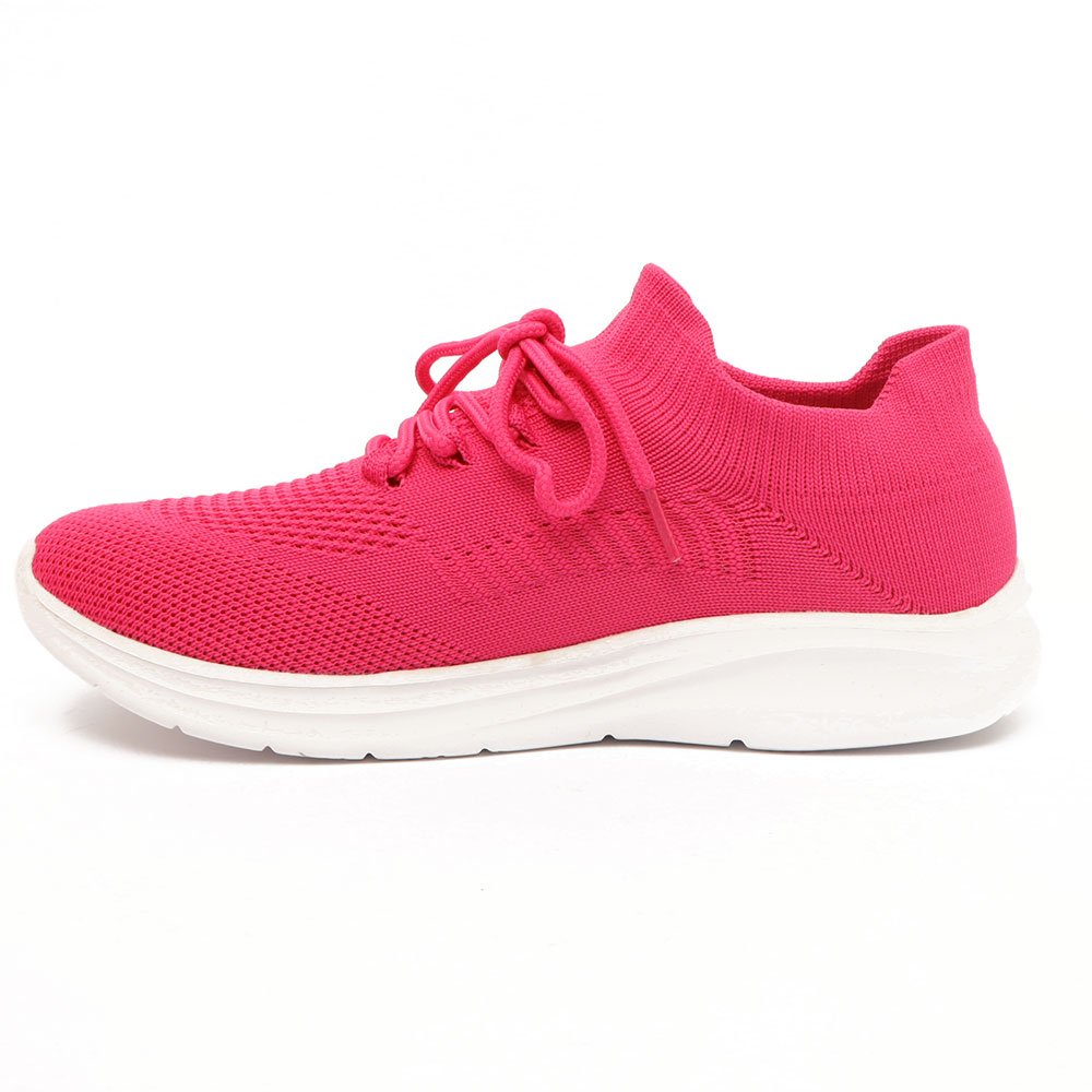 Tênis Knit Giulia Domna Cadarço Rosa 6