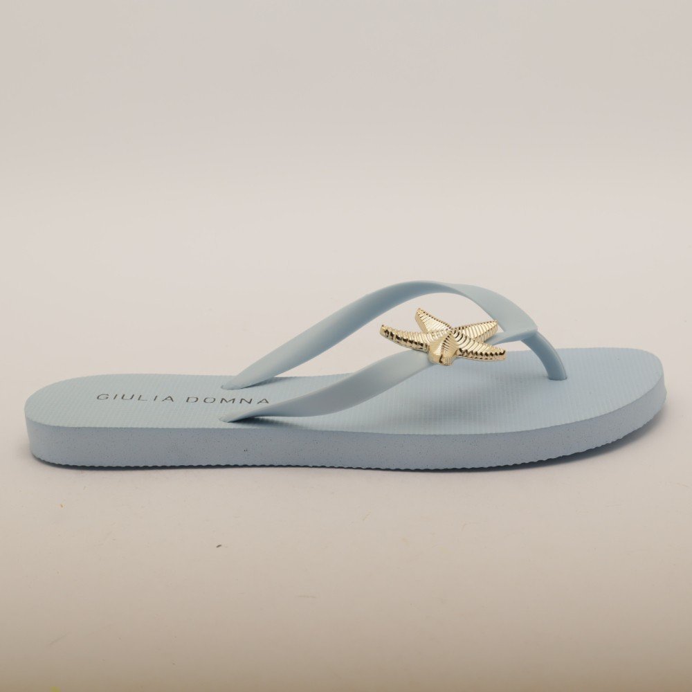 Chinelo Giulia Domna Havaí Estrela do Mar Azul 2
