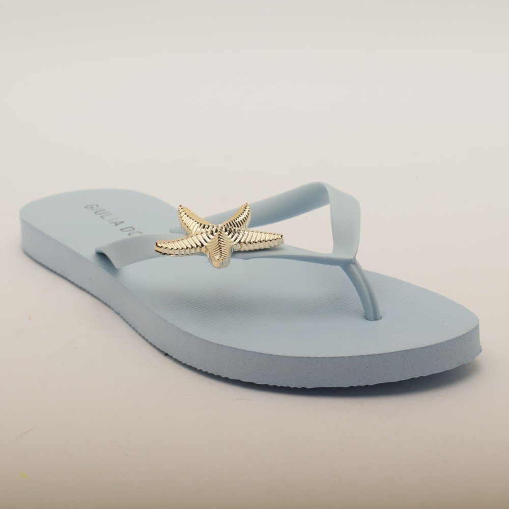 Chinelo Giulia Domna Havaí Estrela do Mar Azul 3