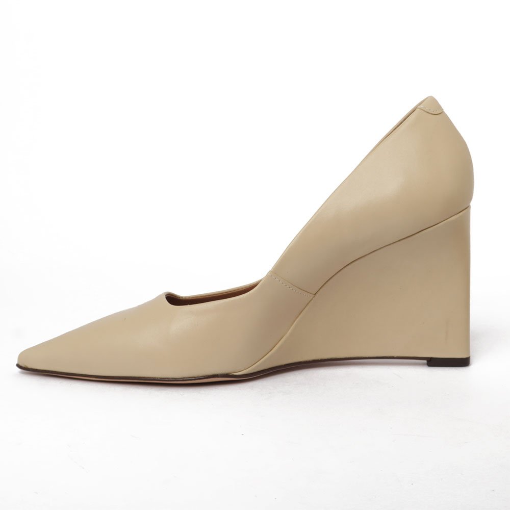 Scarpin Anabela Vicenza Vitória Bege 6