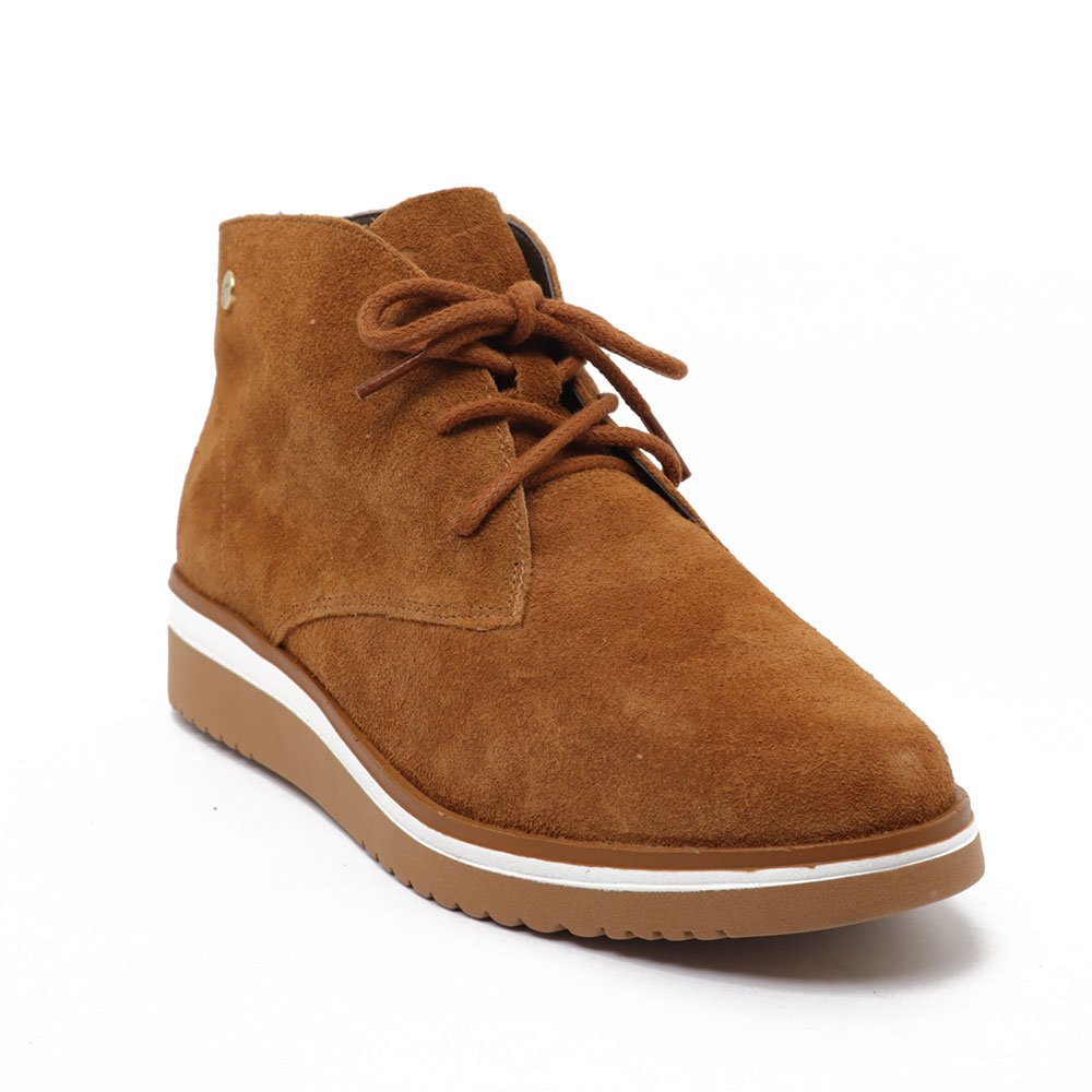 Bota Giulia Domna Cano Curto Nobuck Couro - Produto 56 Caramelo 2