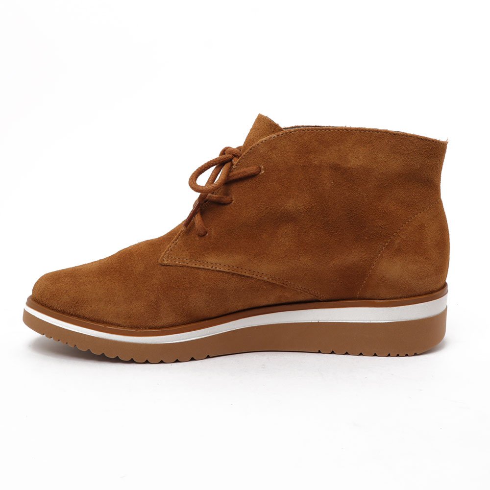 Bota Giulia Domna Cano Curto Nobuck Couro - Produto 56 Caramelo 6