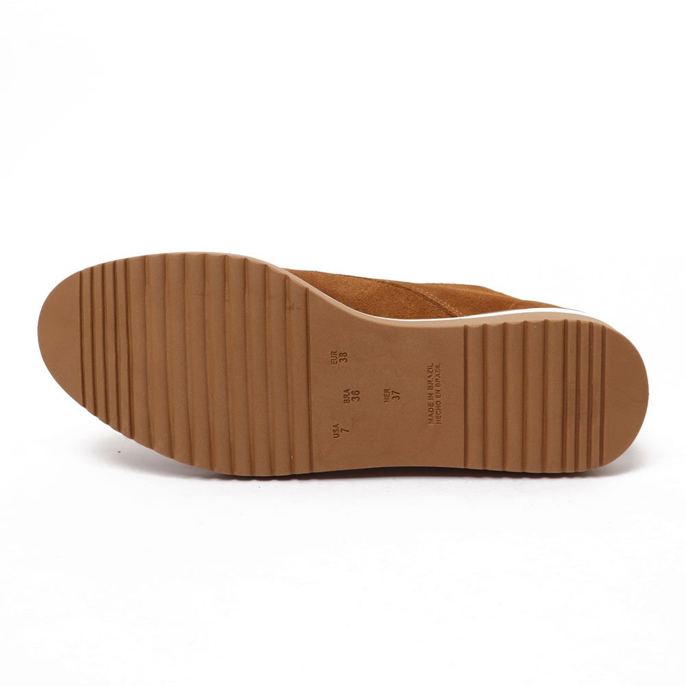 Bota Giulia Domna Cano Curto Nobuck Couro - Produto 56 Caramelo 8