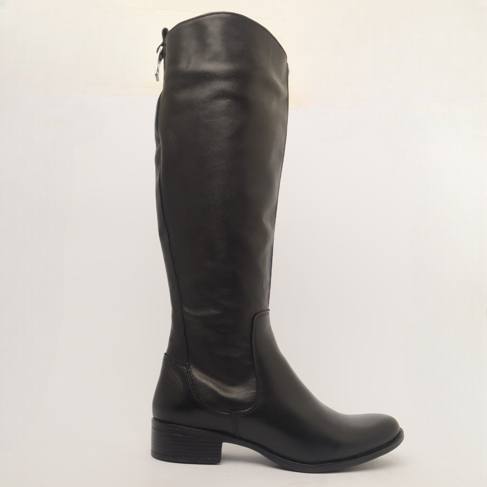 Bota Feminina Sapato Da Corte Montaria Couro Preto 3