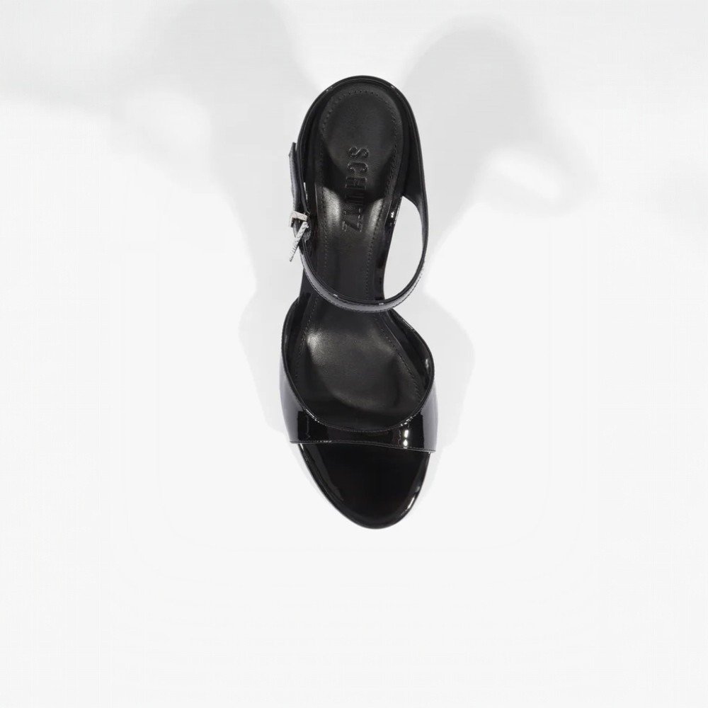 Sandália Feminina Schutz Lyra Couro Preto 5