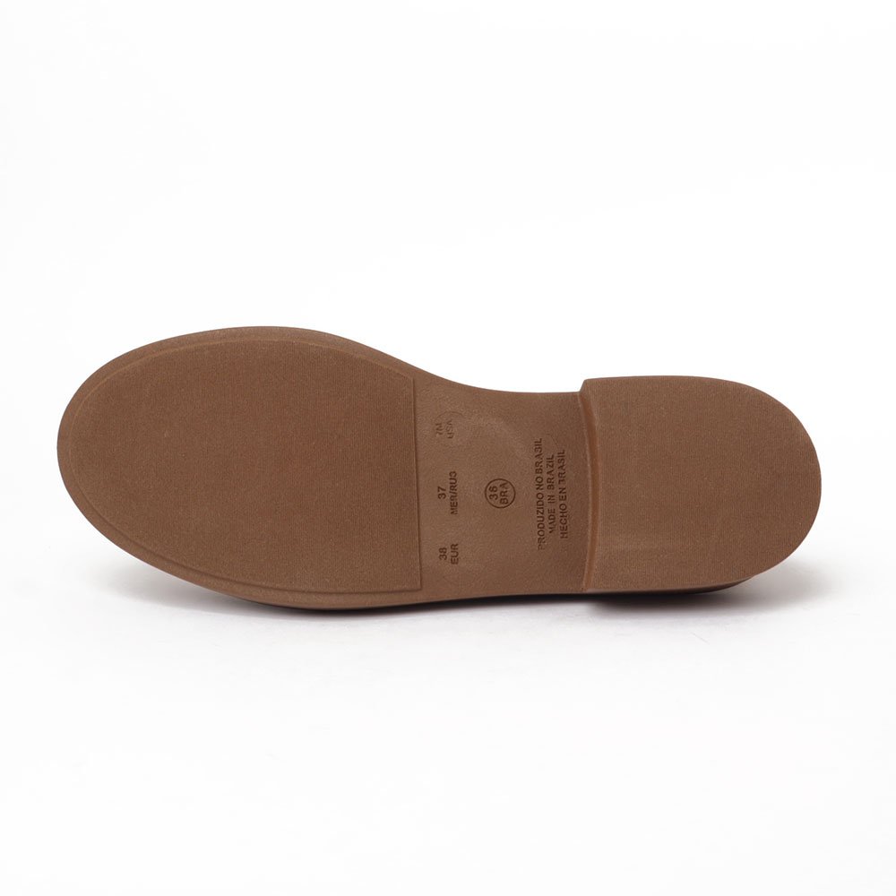 Mocassim Feminino Sapato Da Corte Texturizado Sola Alta Nude 8