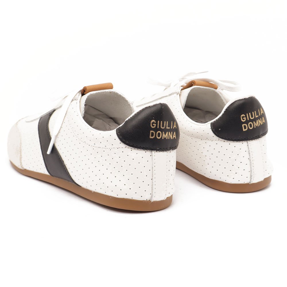 Tênis Feminino Giulia Domna Flat Couro Branco 4