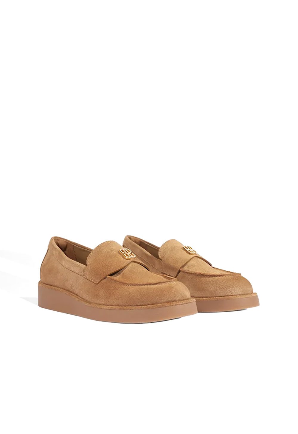 Mocassim Elow Schutz Bico Redondo Couro Marrom 2