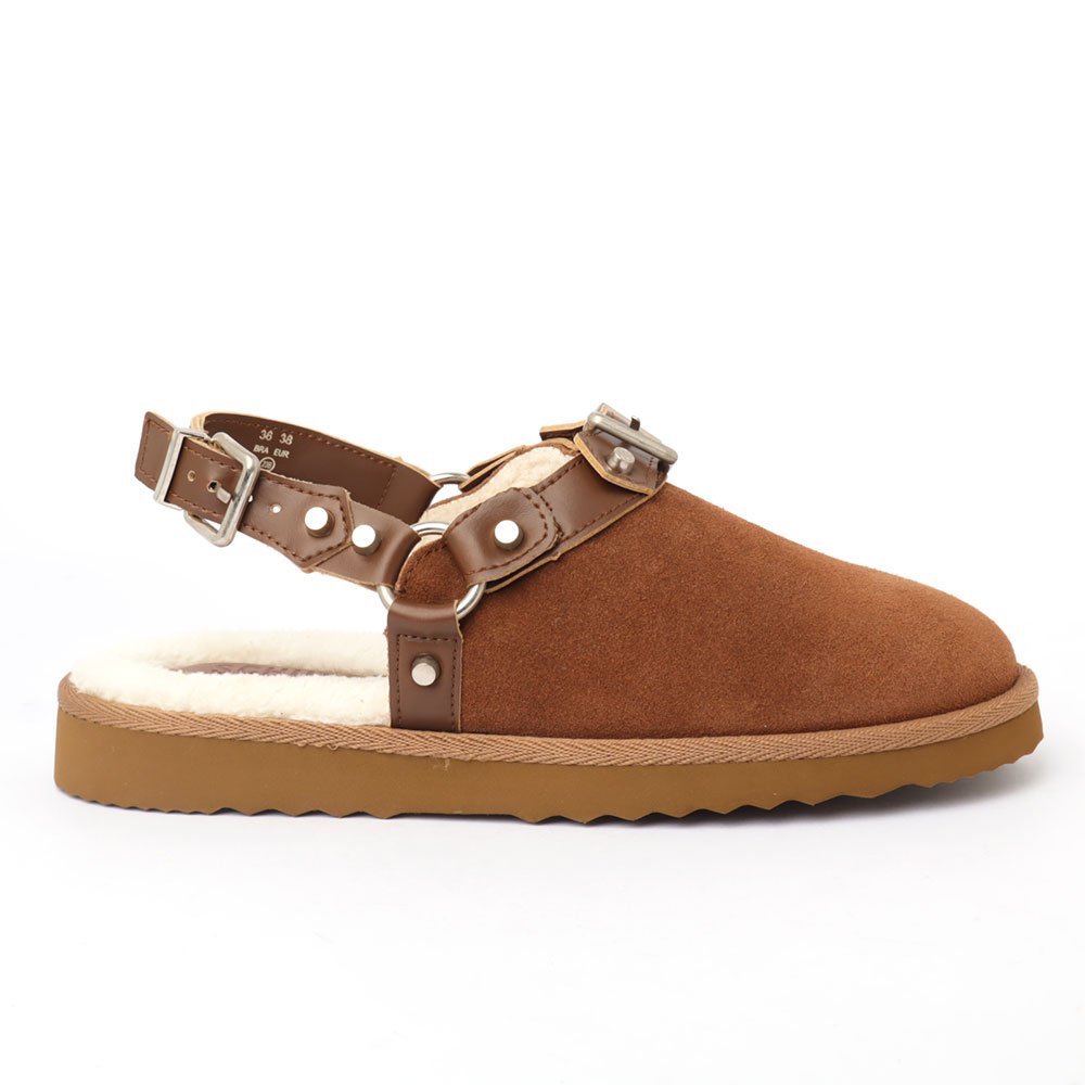Mule Maple Schutz Couro Pelúcia