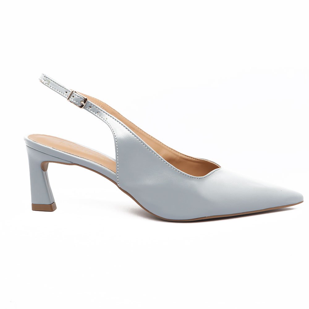 Slingback Belluno Salto Médio Vírgula Decote V