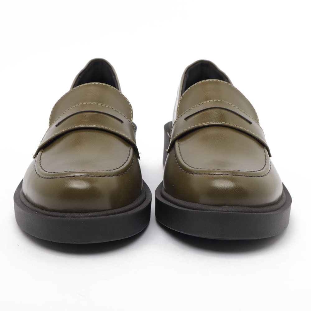 Mocassim Feminino Belluno Sola Alta Vira Olho De Gato Verde 7