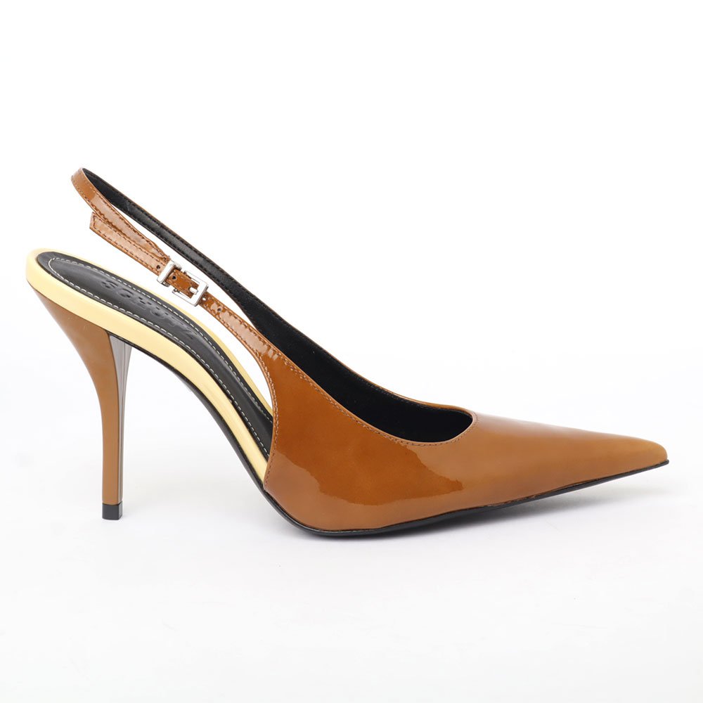 Scarpin Slingback Schutz Mid Salto Alto Fino