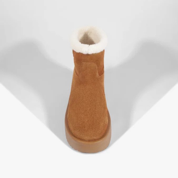 Bota Ivy Schutz Bico Redondo Marrom 4