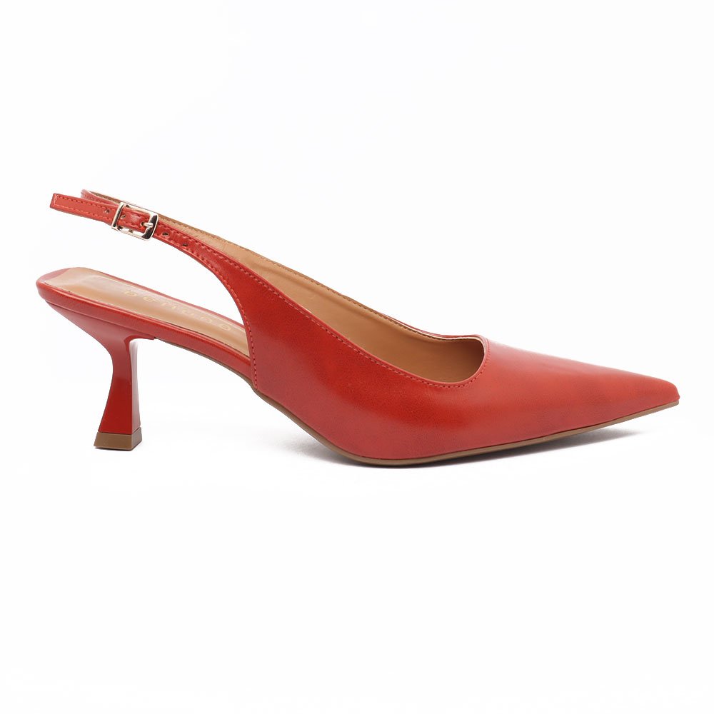 Scarpin Slingback Belluno Salto Médio Bico Fino