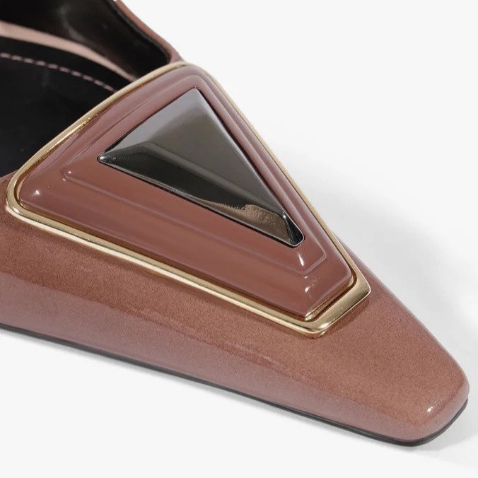 Slingback Bellora Schutz Couro Marrom 3