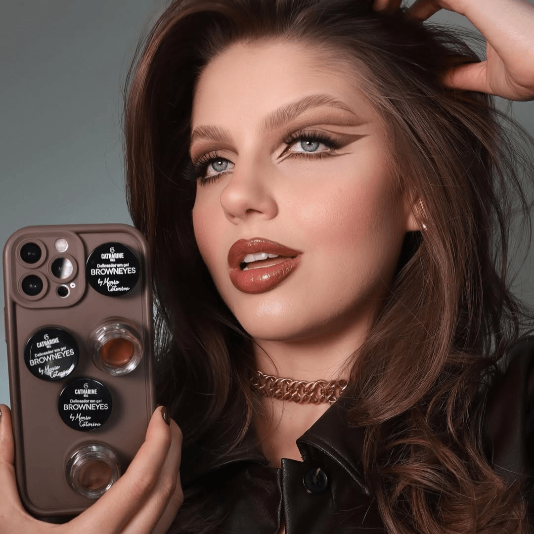 Delineador em Gel Marrom BROWNEYES by Maria Catarina - Catharine Hill Marrom 6