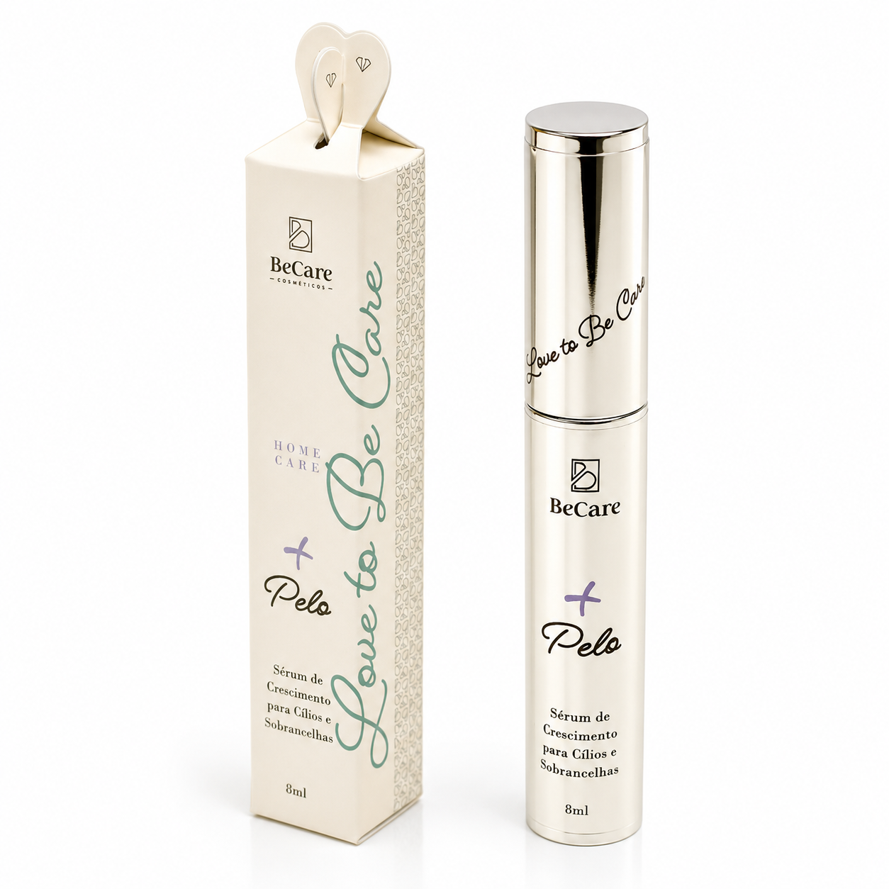 Serum para Crescimento de Sobrancelhas e Cilios  + Pelo Be Care Cosmetics