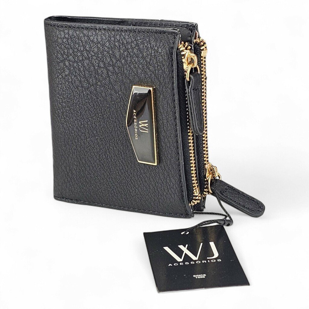 Carteira Feminina WJ Dois Ziperes - 30631 Preto 3