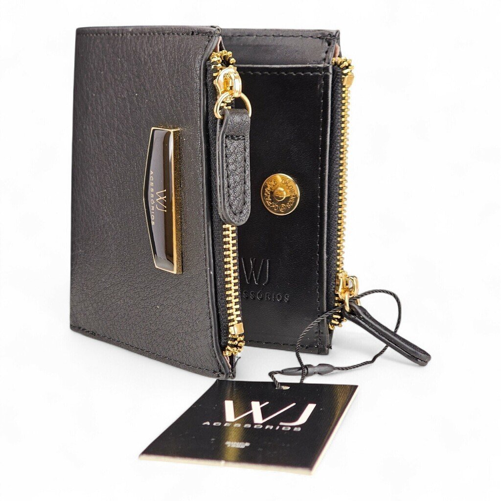 Carteira Feminina WJ Dois Ziperes - 30631 Preto 4