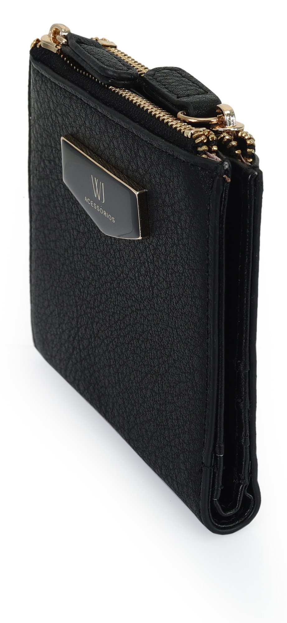 Carteira Feminina WJ Dois Ziperes - 30631 Preto 5