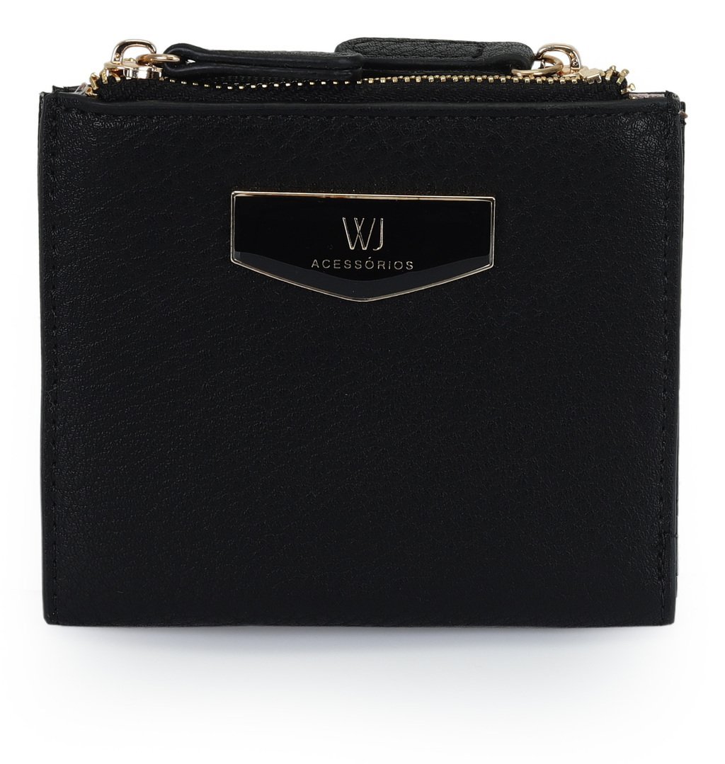 Carteira Feminina WJ Dois Ziperes - 30631 Preto 6