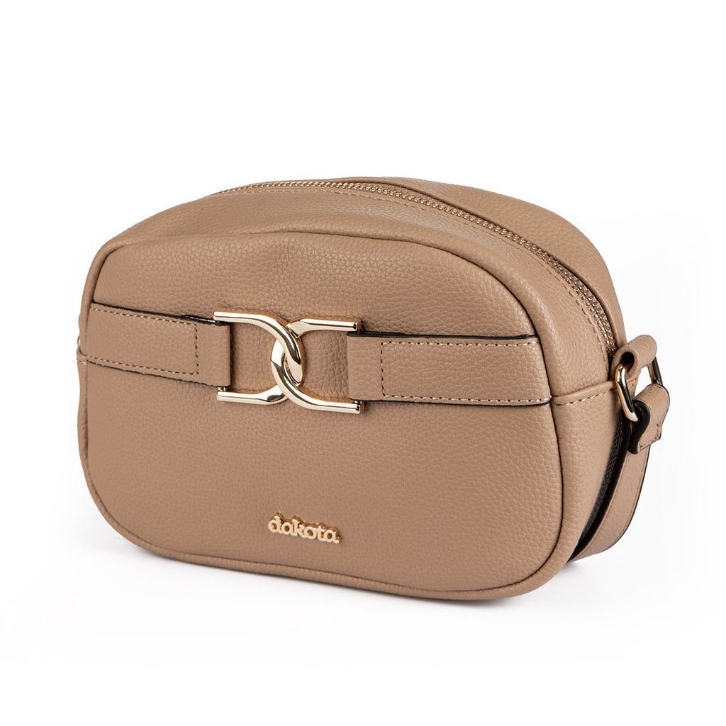 Bolsa Feminina Dakota Transversal em Floter com Fivela de Metal - DK178 Bege 4