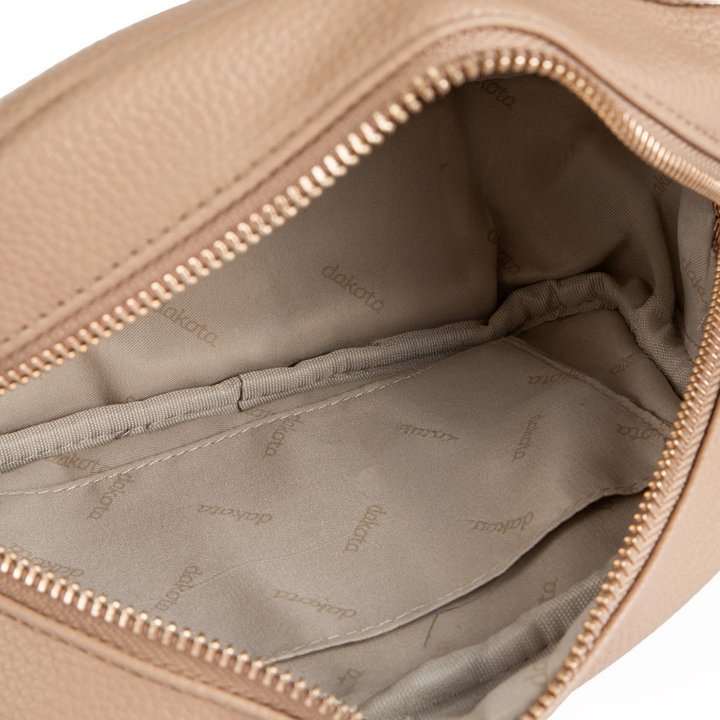 Bolsa Feminina Dakota Transversal em Floter com Fivela de Metal - DK178 Bege 5