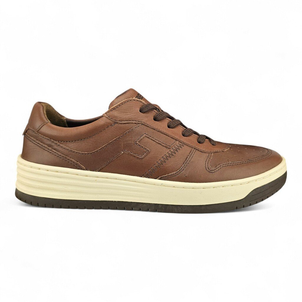 Sapatênis Masculino Freeway 4181 Couro Sola Alta Pesponto - 4181mrr