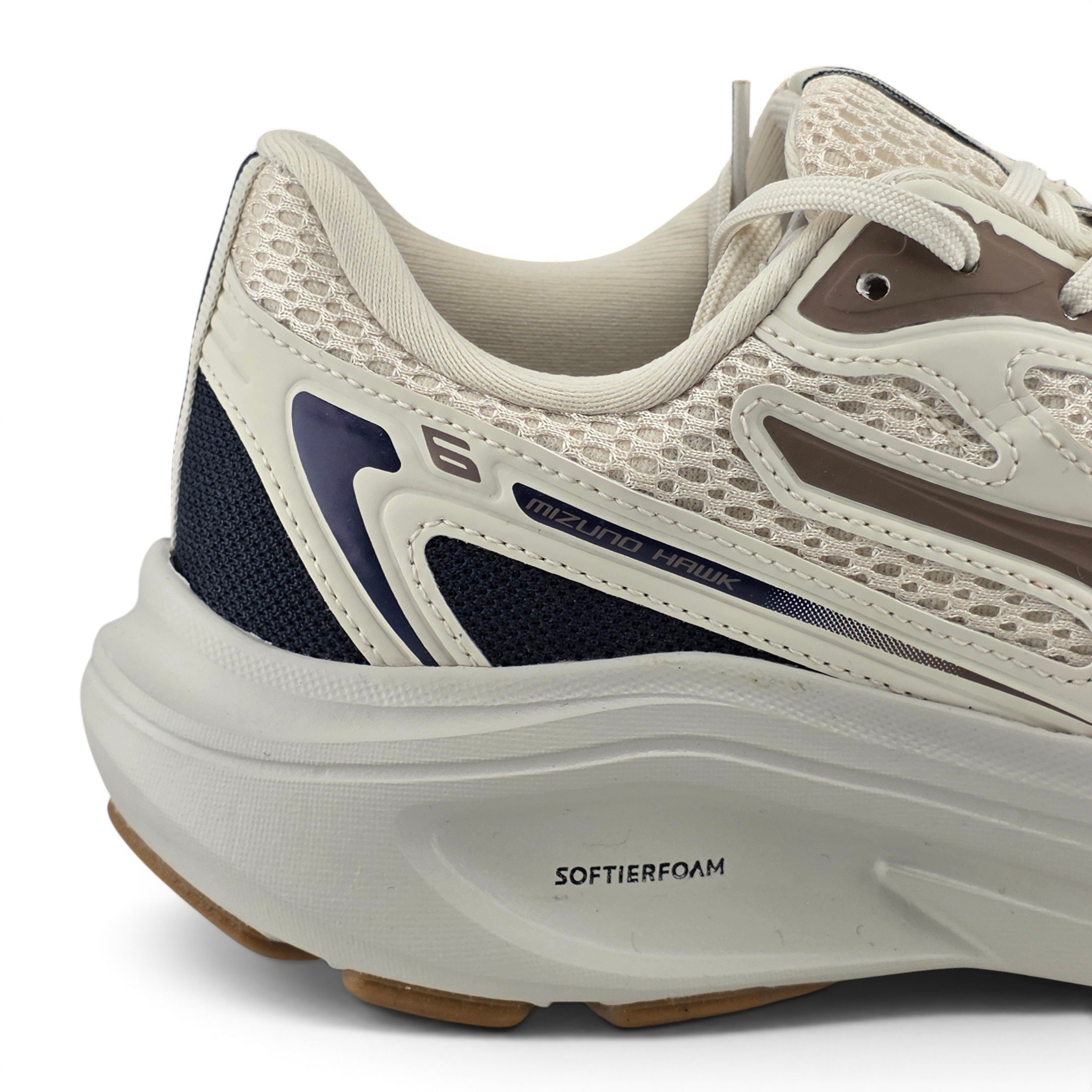 Tênis Feminino Mizuno Hawk 6 Softierfoam Mesh - Hawk 6 Bege 3