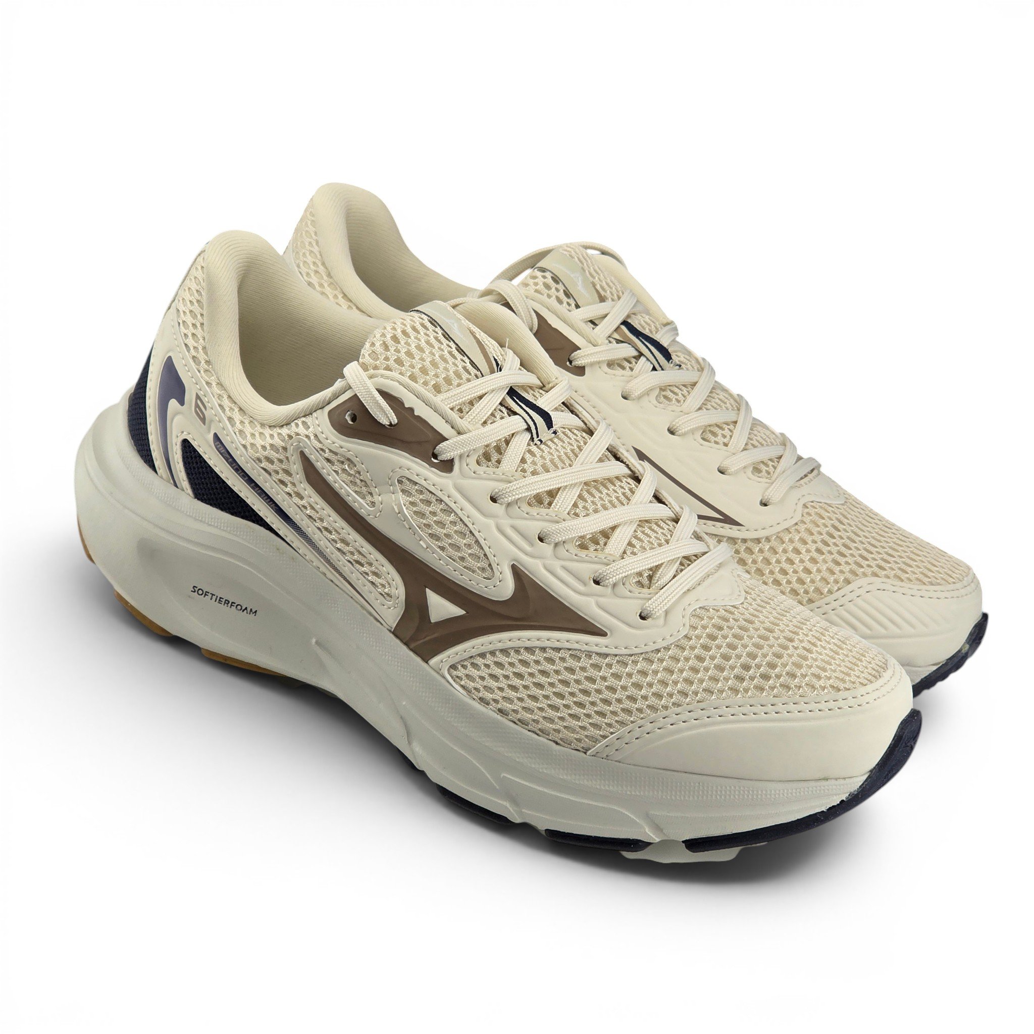 Tênis Feminino Mizuno Hawk 6 Softierfoam Mesh - Hawk 6 Bege 6