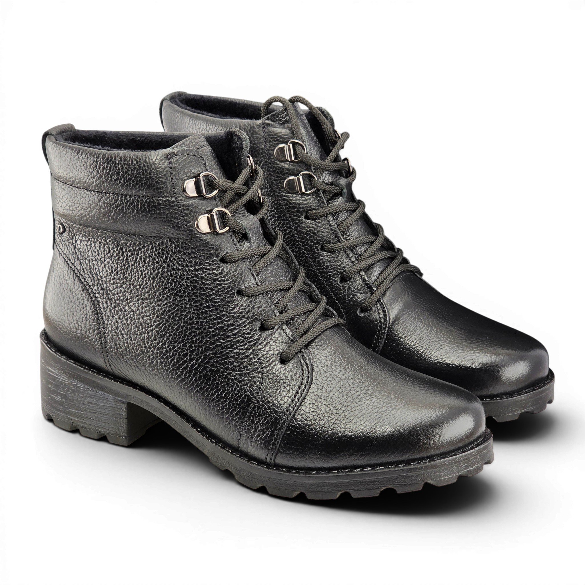 Bota Feminina Pegada Coturno Básico Peluciado - 281422 Preto 3
