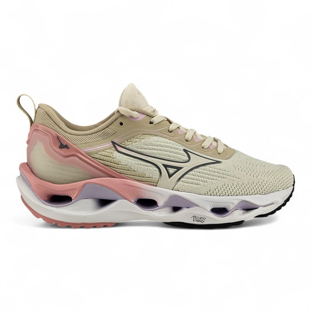 Tênis Feminino Mizuno Corrida Wave Stratos 3 Knit Placa Wave Enerzy - Stratos 3