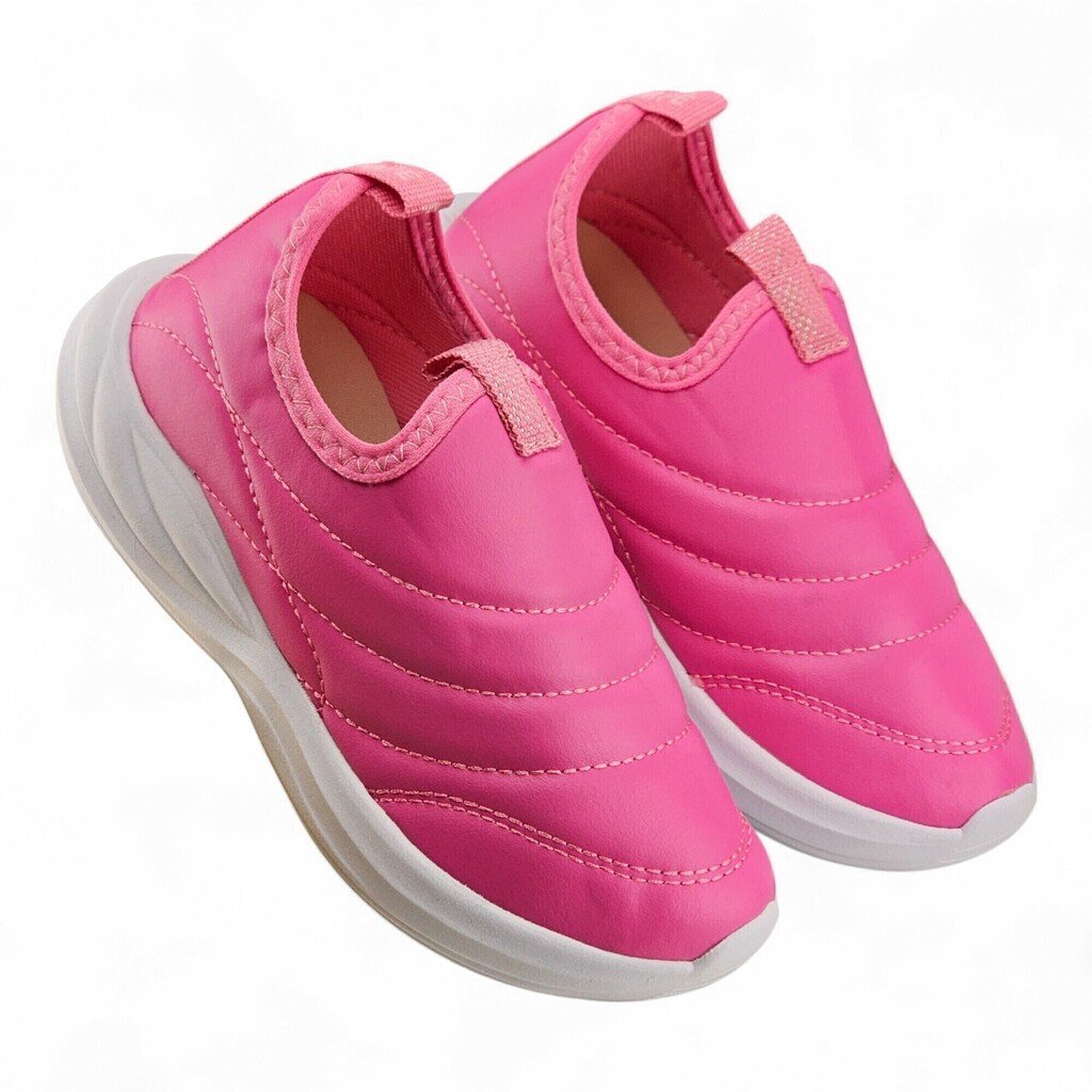 Tênis Feminino Pé com Pé Evolution Slip - 65005 Rosa 3