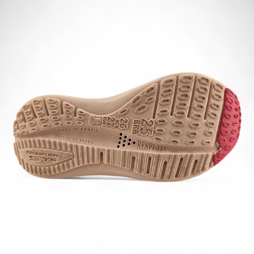 Tênis Infantil Menina Kidy Velcro Detalhe Malha - 41116146f Rosa 4