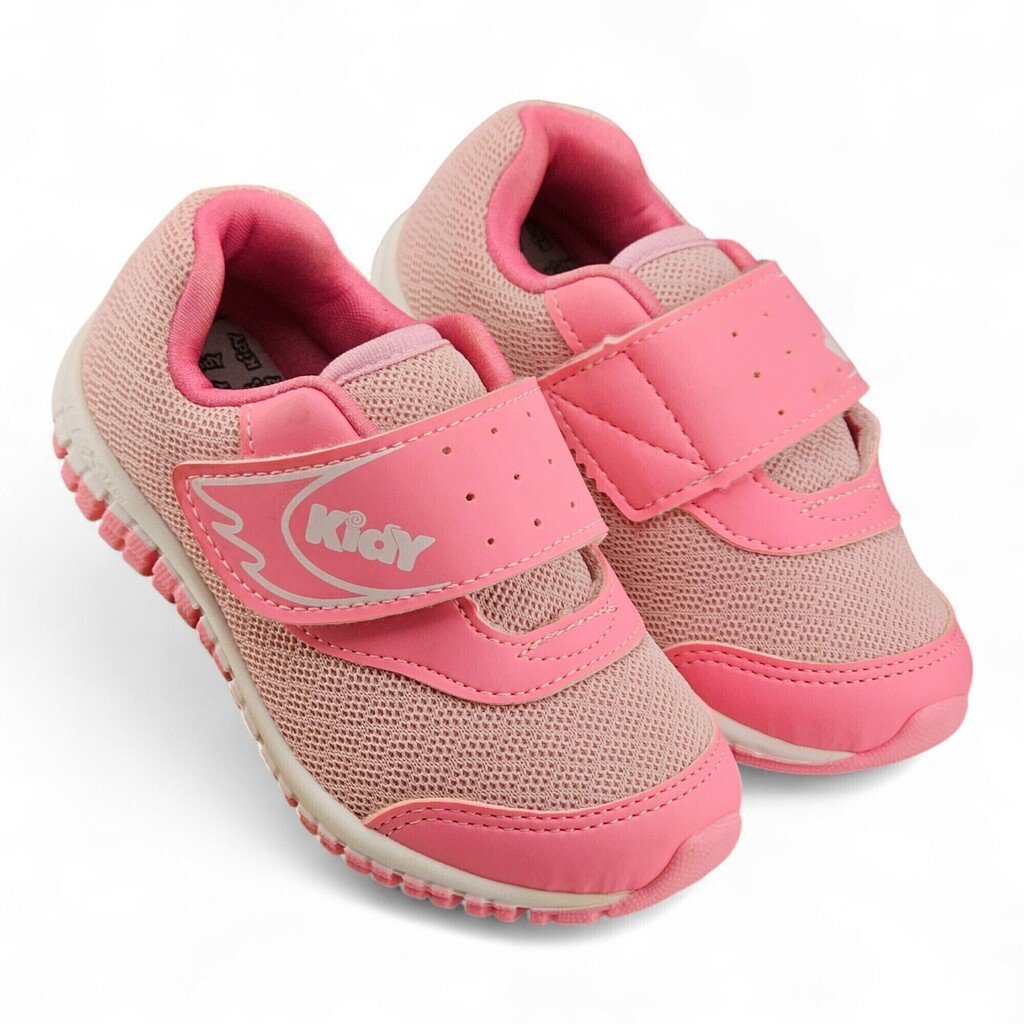 Tênis Infantil Menina Kidy Malha Velcro Mesh Confortável - 1641319 Rosa 2