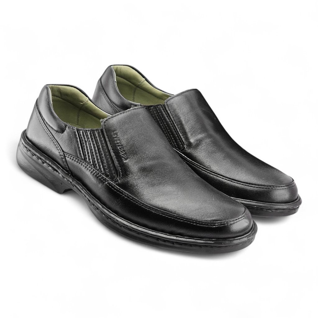 Sapato Masculino Levecomfort Bico Red com Elástico - L45206 Preto 2