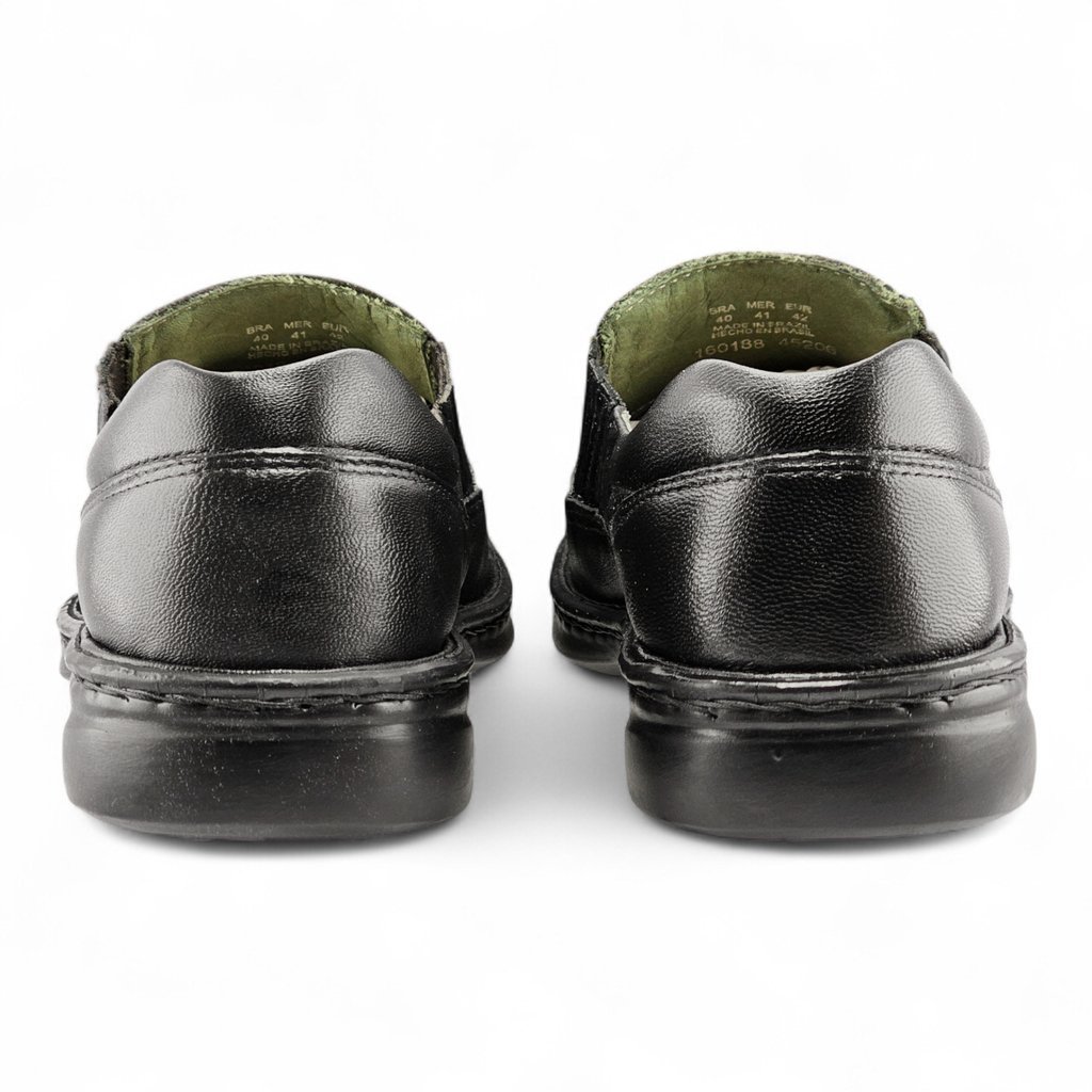 Sapato Masculino Levecomfort Bico Red com Elástico - L45206 Preto 6