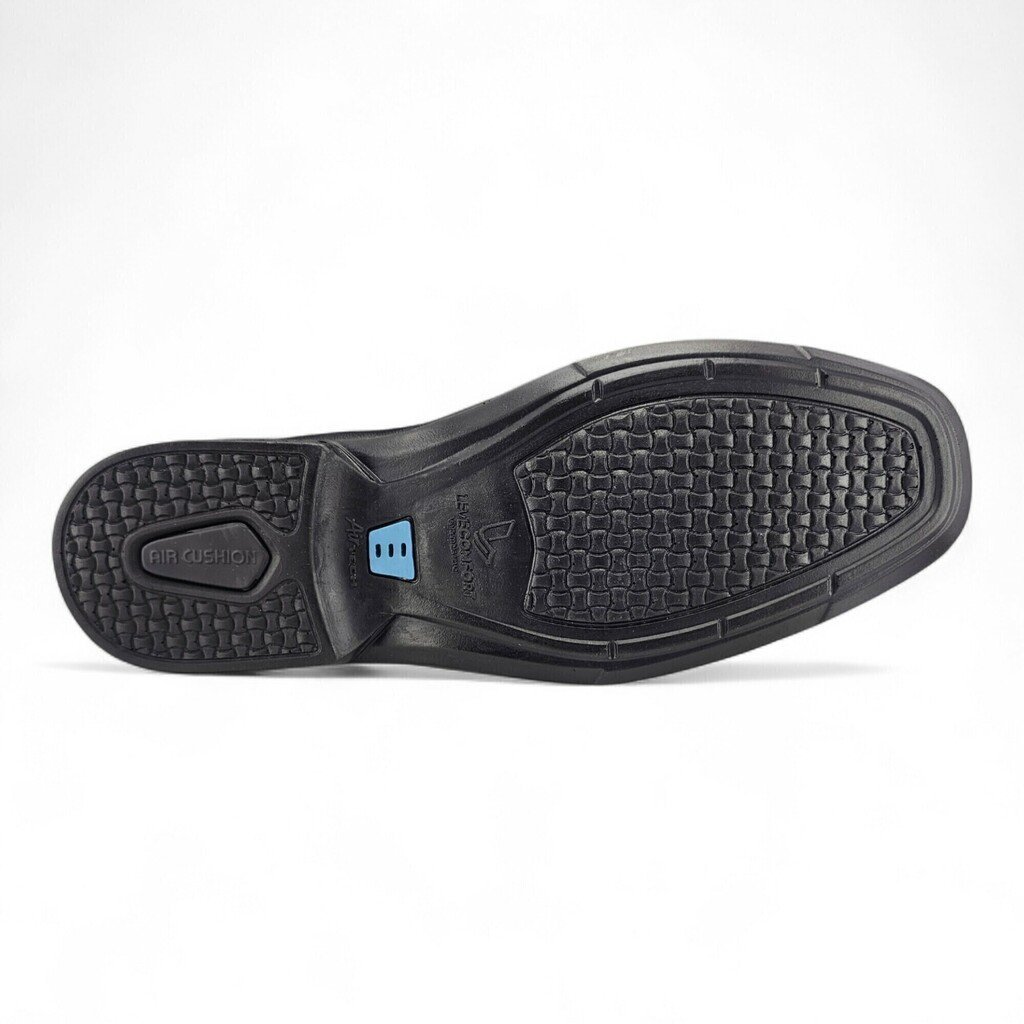 Sapato Masculino Levecomfort Bico Quadrad Recortes - L44414 Preto 6