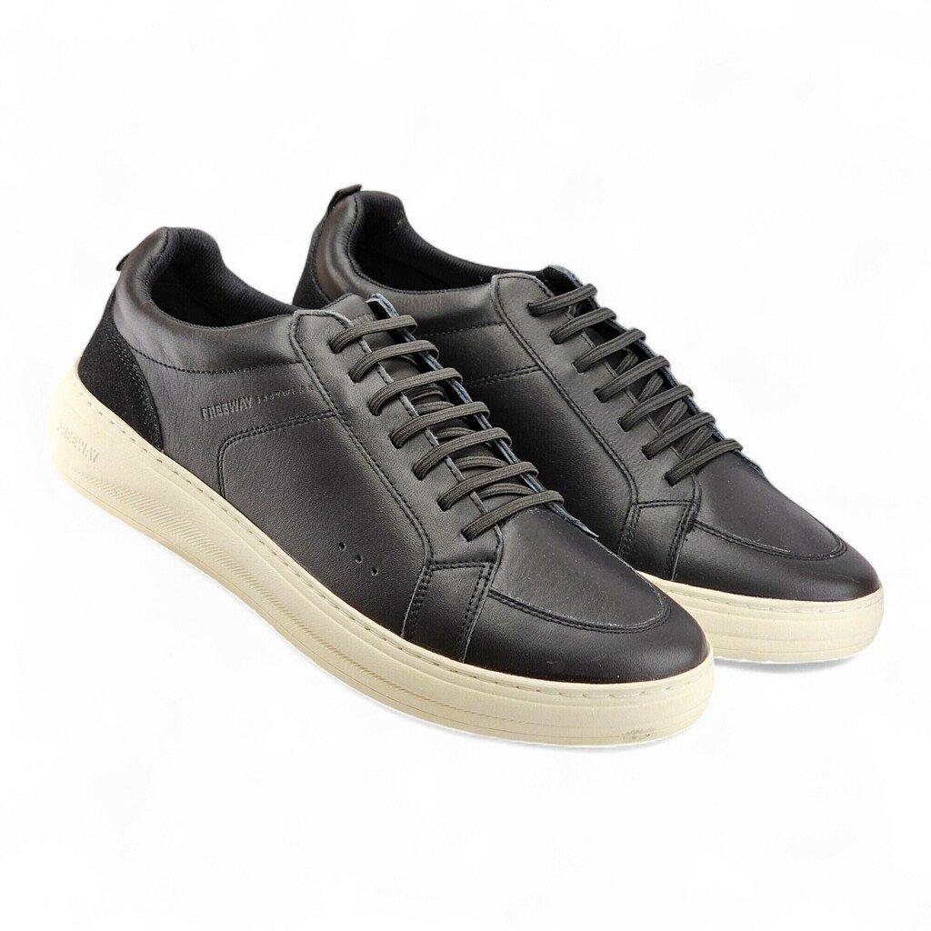 Sapatênis Masculino Freeway Duo Cad Elast Sola Onda Detalhe Trabalhado Riscos - Duo Preto 2