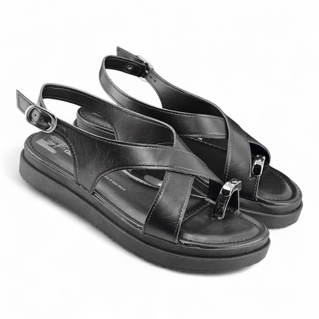 Sandália Feminina Dakota Tira Dedão Detalhe Metal - Y9283 Preto 3
