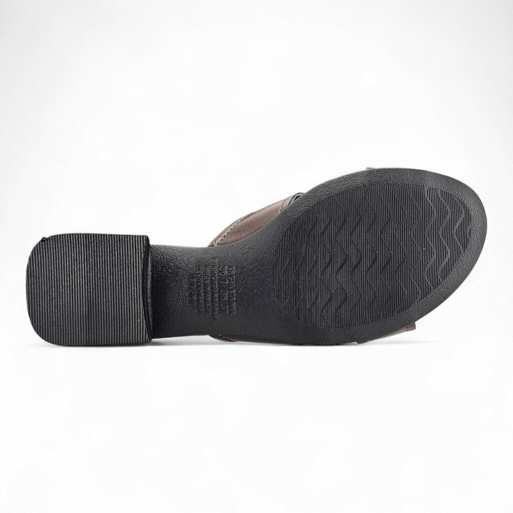 Tamanco Feminino Dakota Lisa Metal Salto Baixo - Y9482 Marrom 9