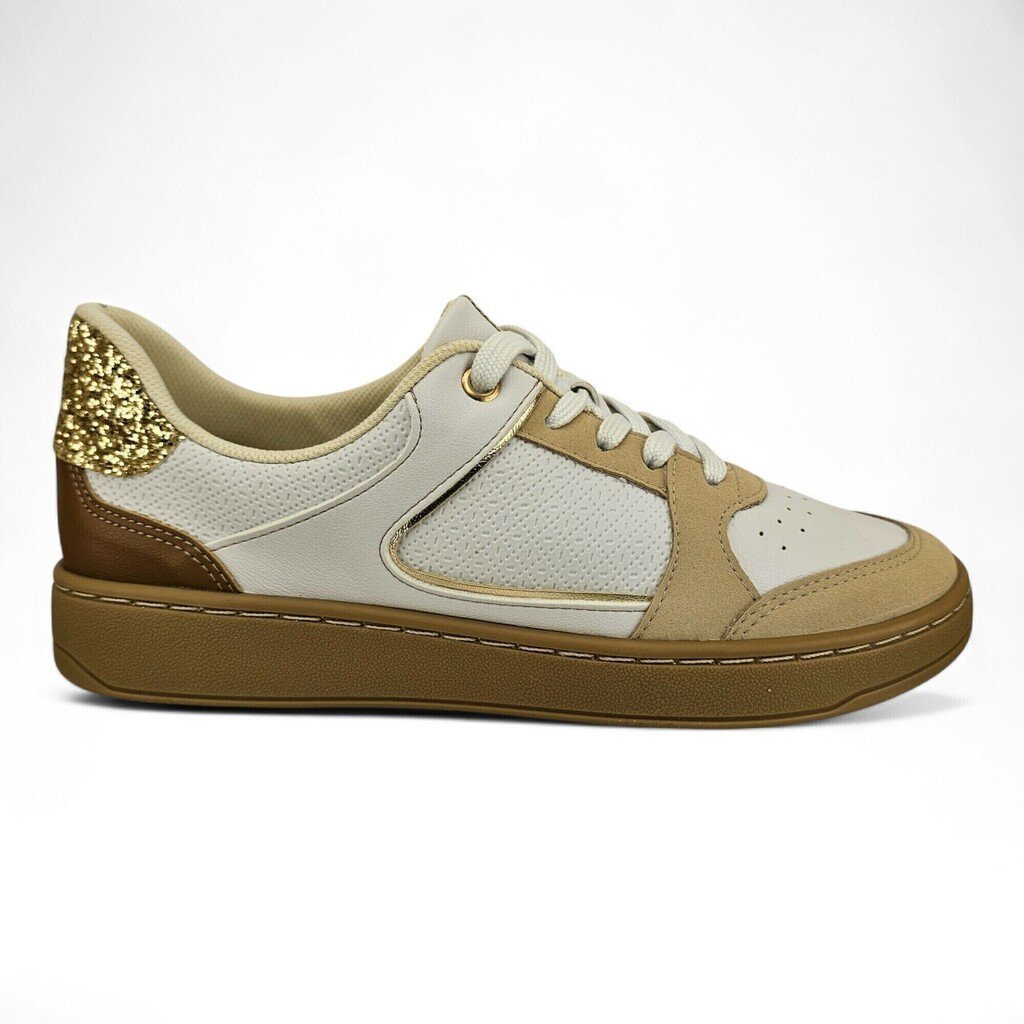 Tênis Feminino Piccadilly Casual Pedrinhas Douradas - 98502