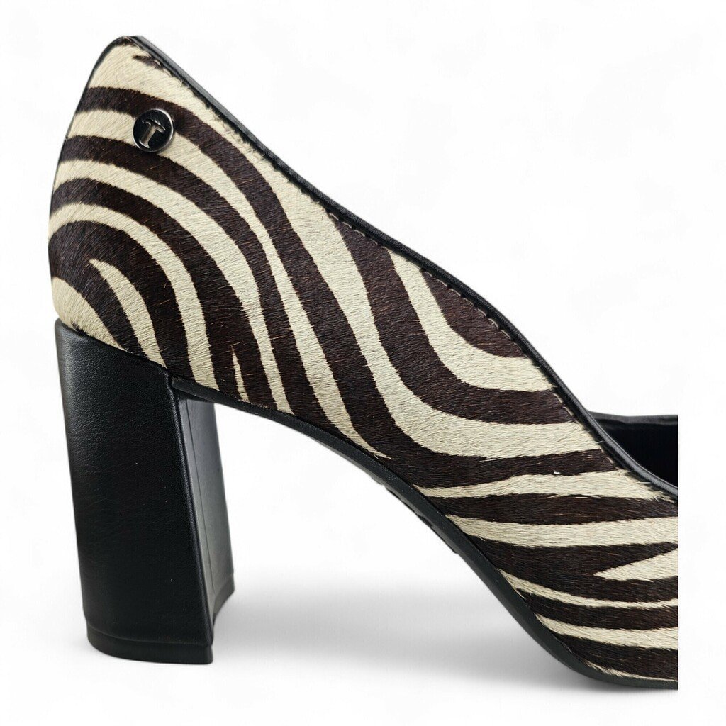 Sapato Feminino Tanara Scarpin Couro Legítimo Zebra Animal Print - T9064 Zebra 4