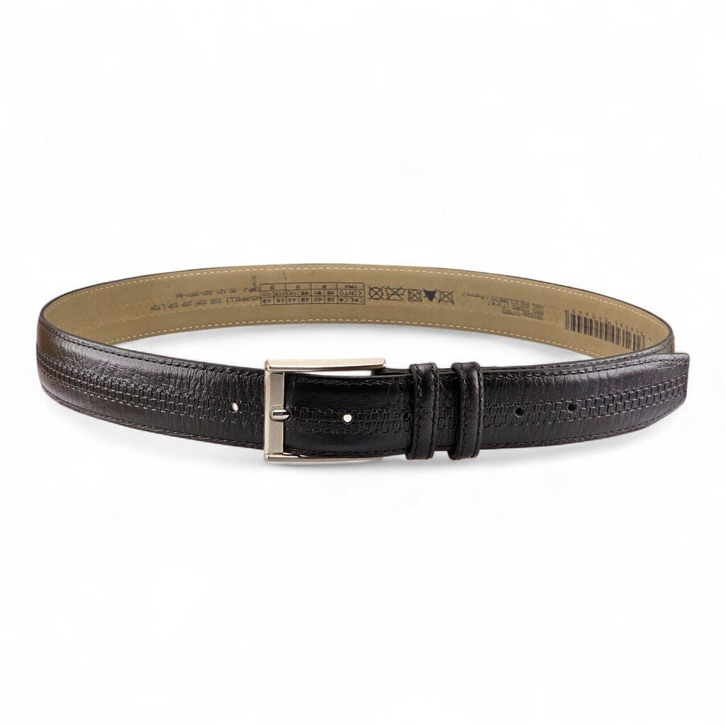 Cinto Masculino Fasolo Detalhe Prensado Preto ou Marrom - G029019 Preto 2